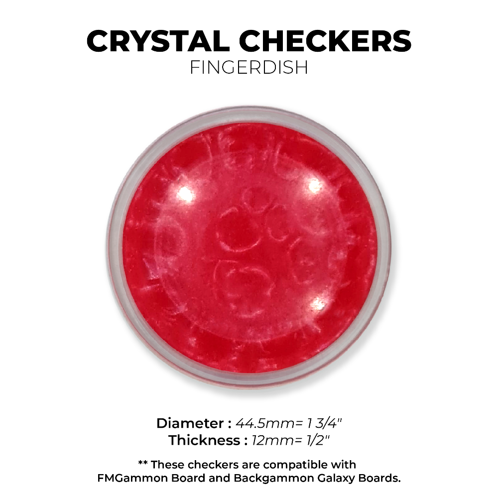 Crystal CHECKERS - Red
