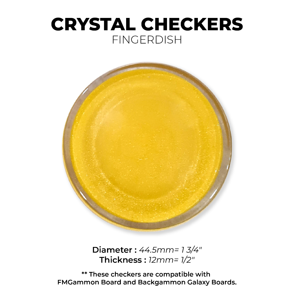 Crystal CHECKERS - Yellow