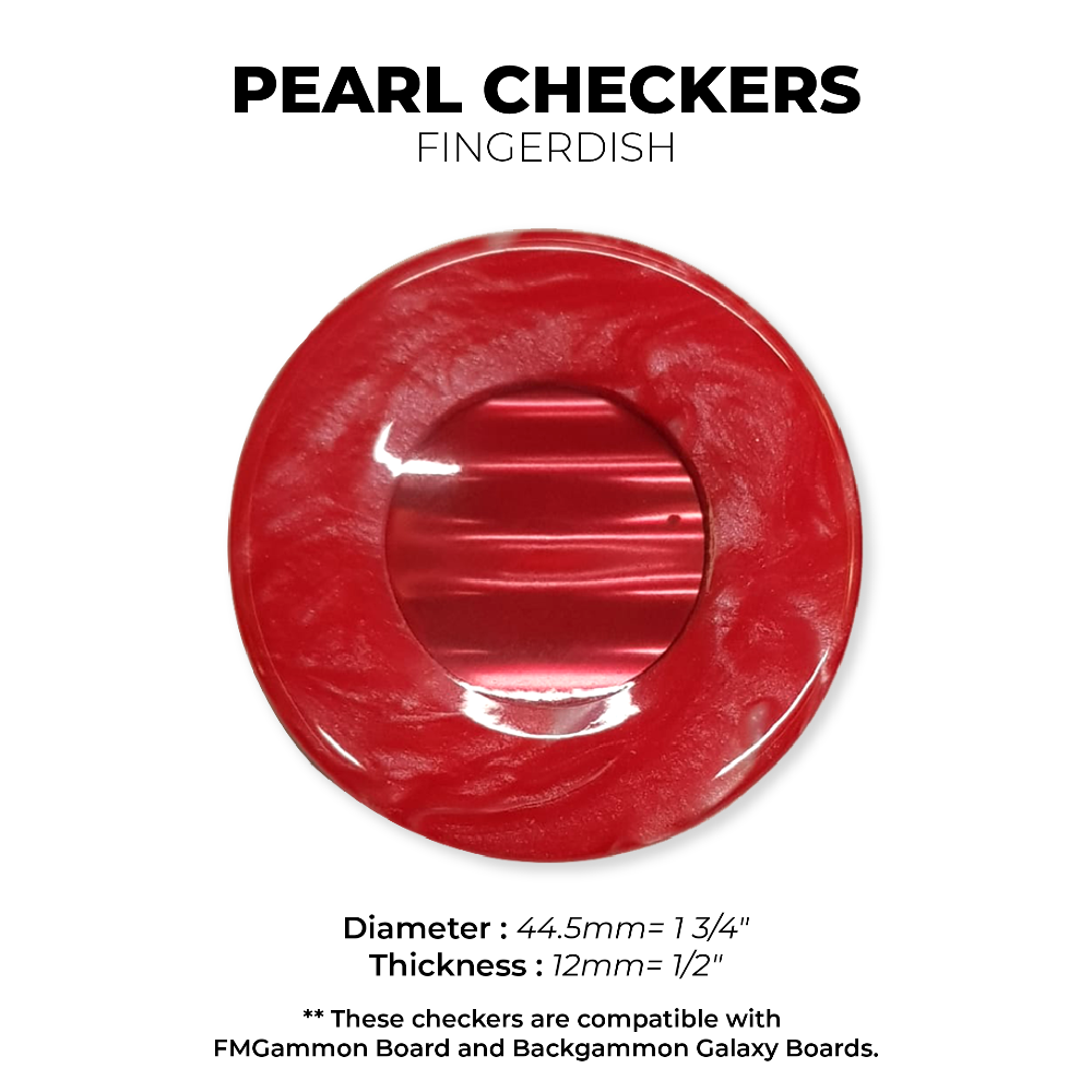 Pearl CHECKERS - Red