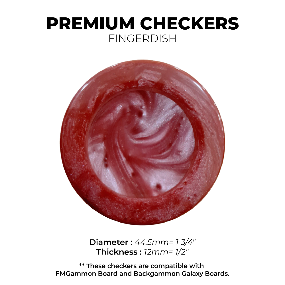 Premium CHECKERS - Burgundy